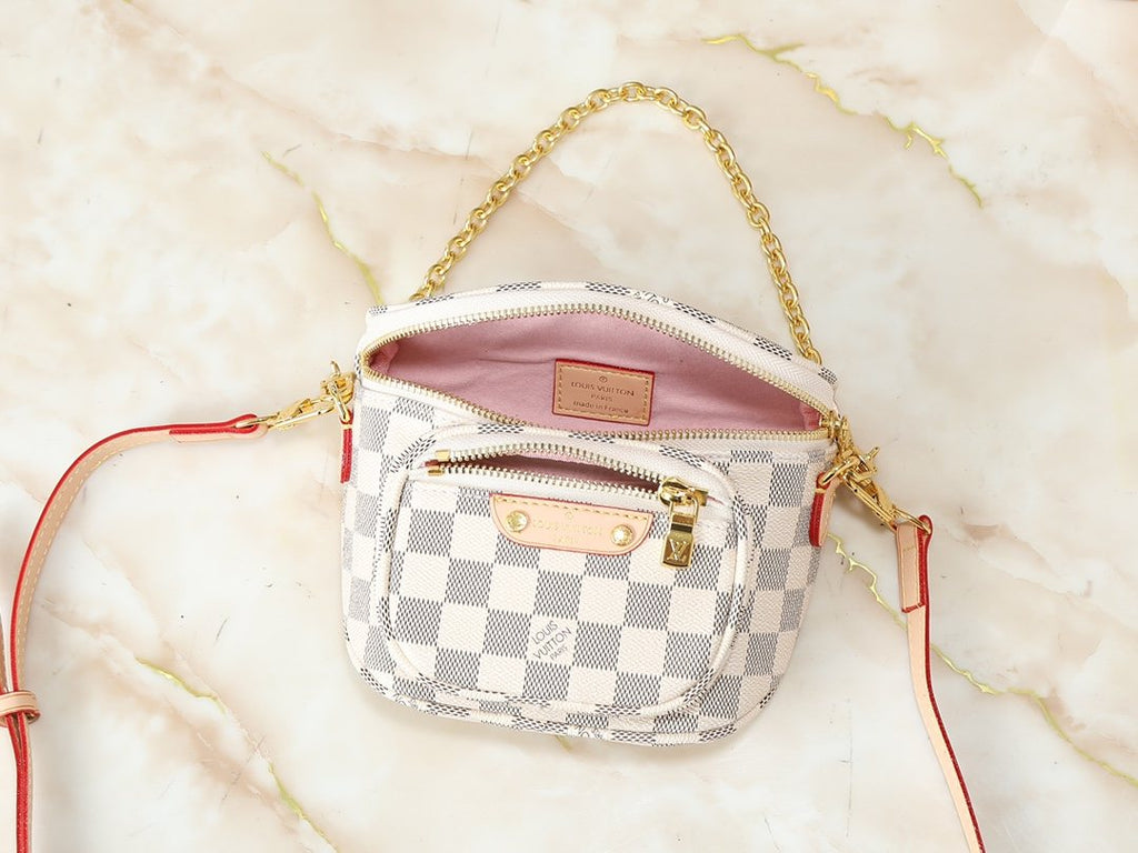 Louis Vuitton Bumbag Checkerboard Crossbody Bag — front