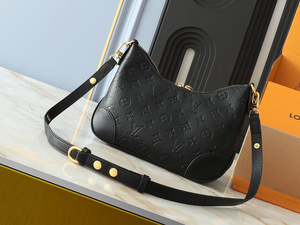 Louis Vuitton Boulogne Embossed Monogram Shoulder Bag — front