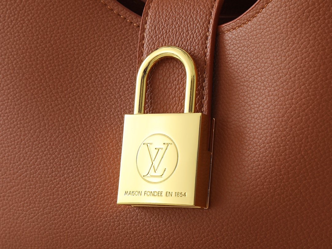 Louis Vuitton Low Key Shoulder Bag in Cognac Brown — detail