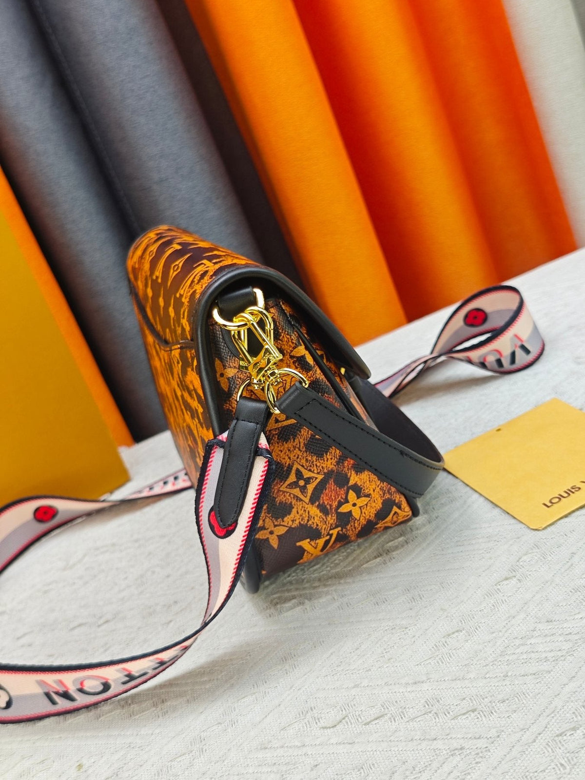 Louis Vuitton Diane Leopard Monogram Shoulder Bag — side