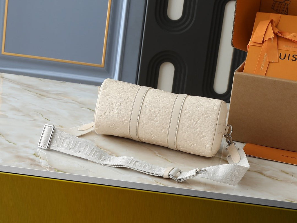 Louis Vuitton Keepall Monogram Taurillon Leather Handbag — detail