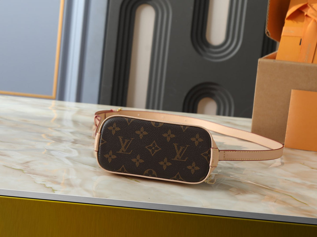 Louis Vuitton Nano Alma Monogram Top-Handle Bag — detail
