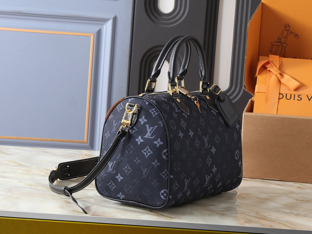Louis Vuitton Speedy Soft Monogram Emblème Handbag — side