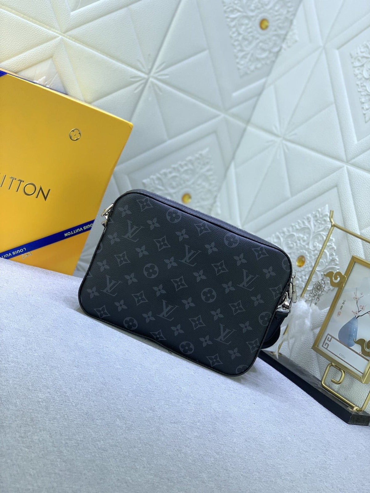 Louis Vuitton Trio Monogram Eclipse Messenger Bag — back
