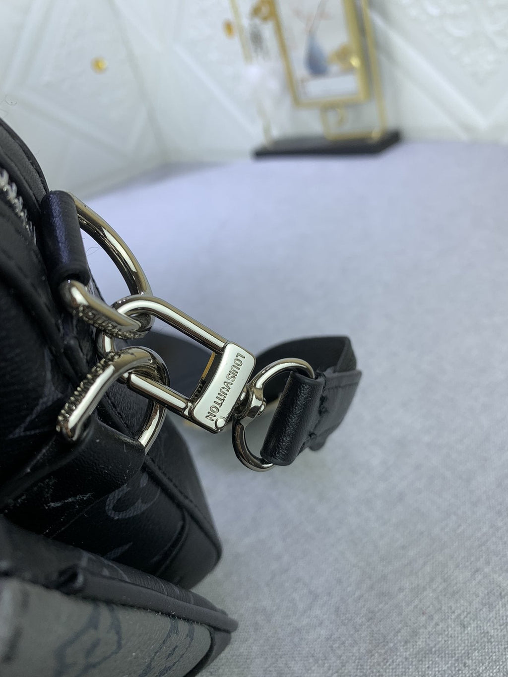 Louis Vuitton Trio Monogram Eclipse Messenger Bag — detail