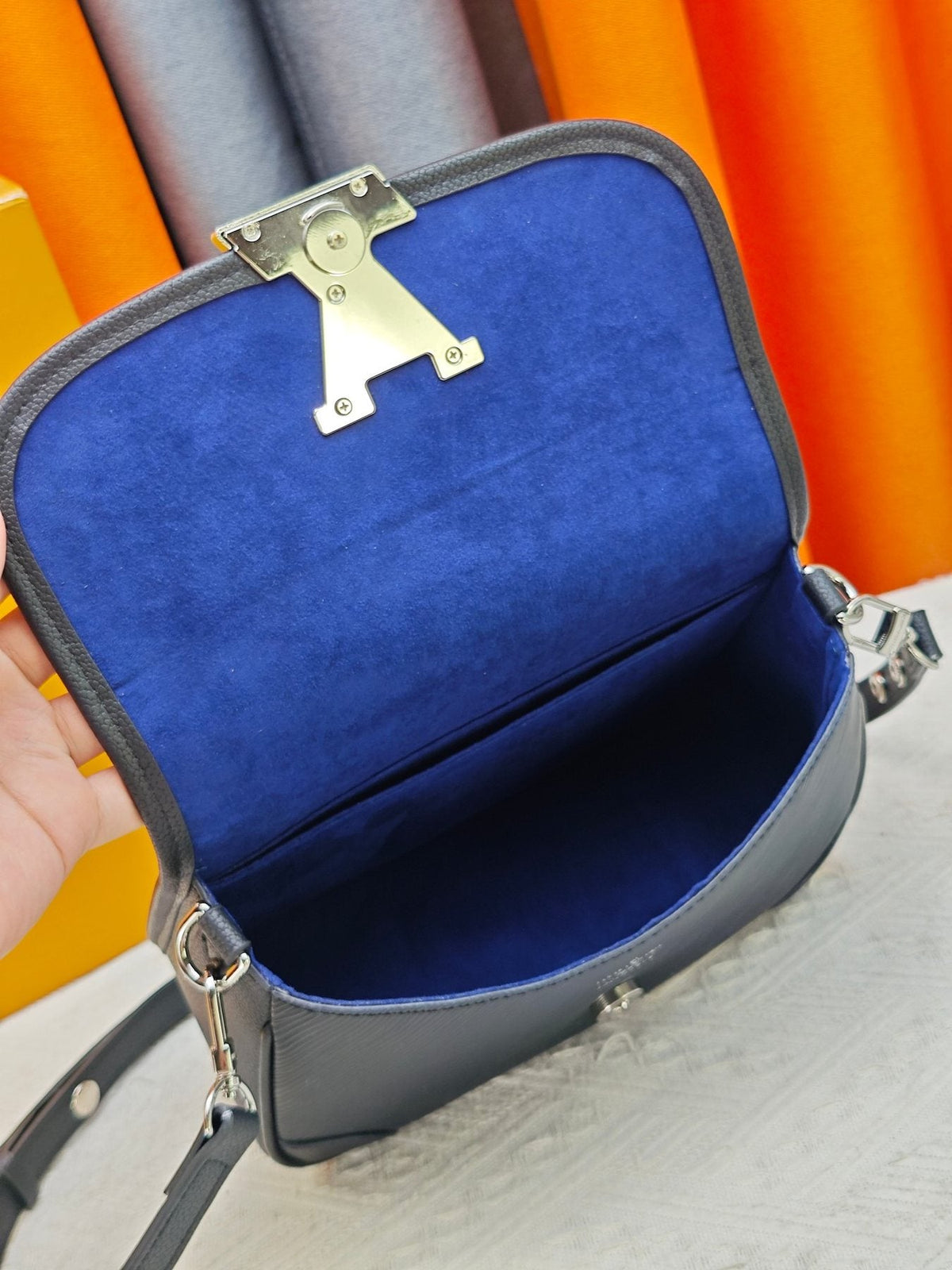 Louis Vuitton Ridged Flap Shoulder Bag — detail