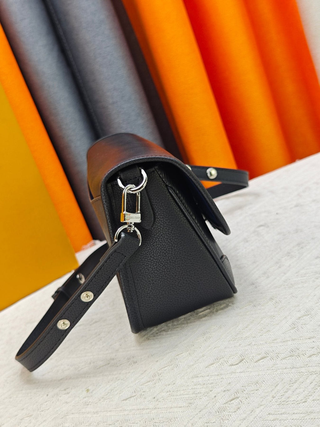 Louis Vuitton Ridged Flap Shoulder Bag — side