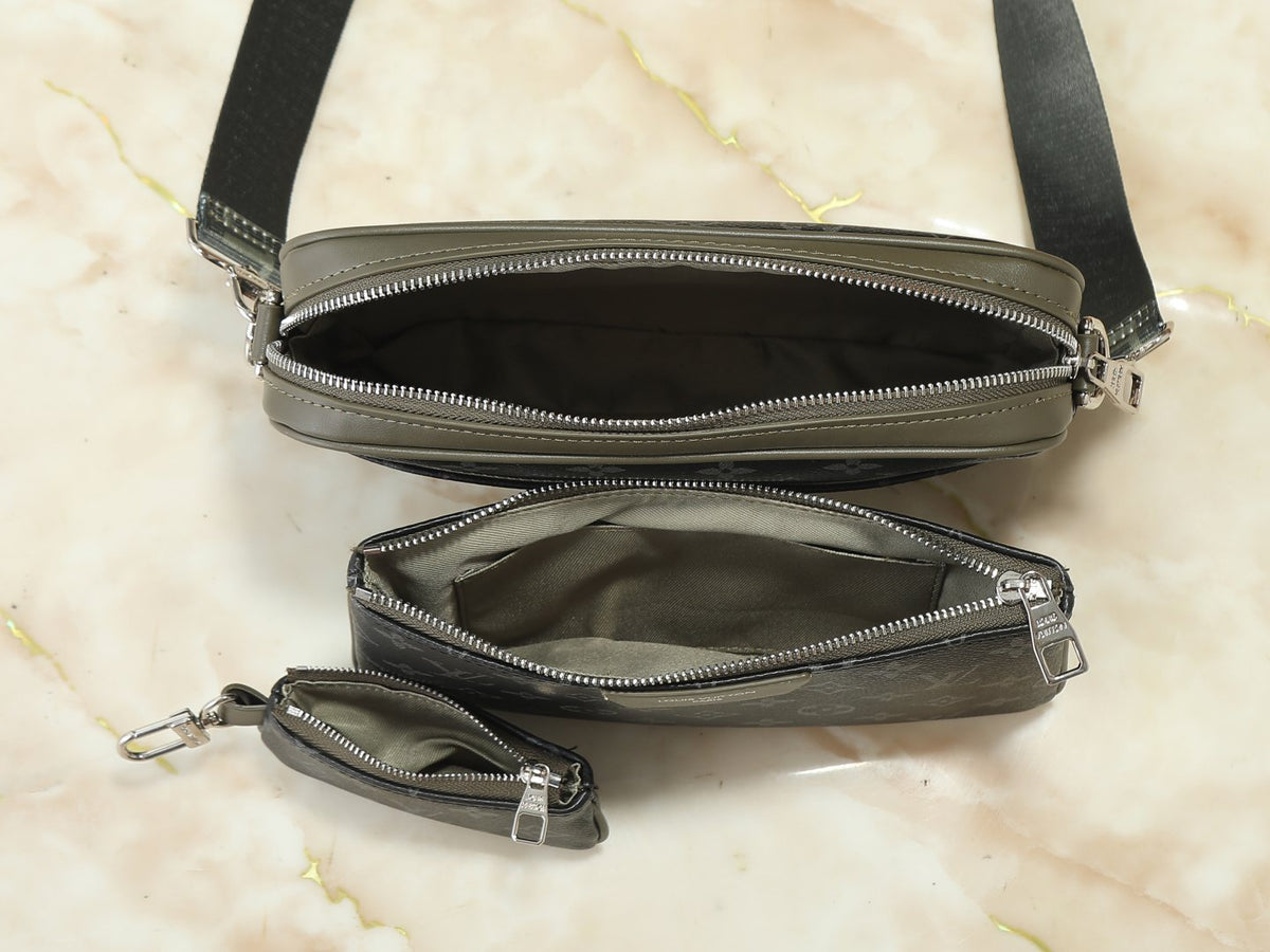 Louis Vuitton Trio Monogram Messenger Bag — detail
