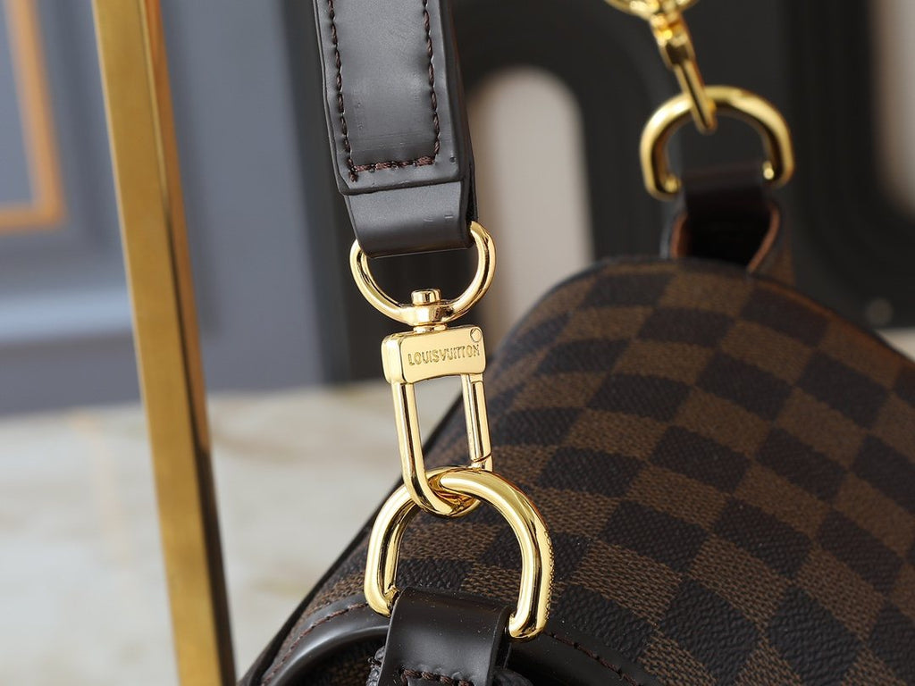 Louis Vuitton Odysée Checkerboard Shoulder Bag — detail