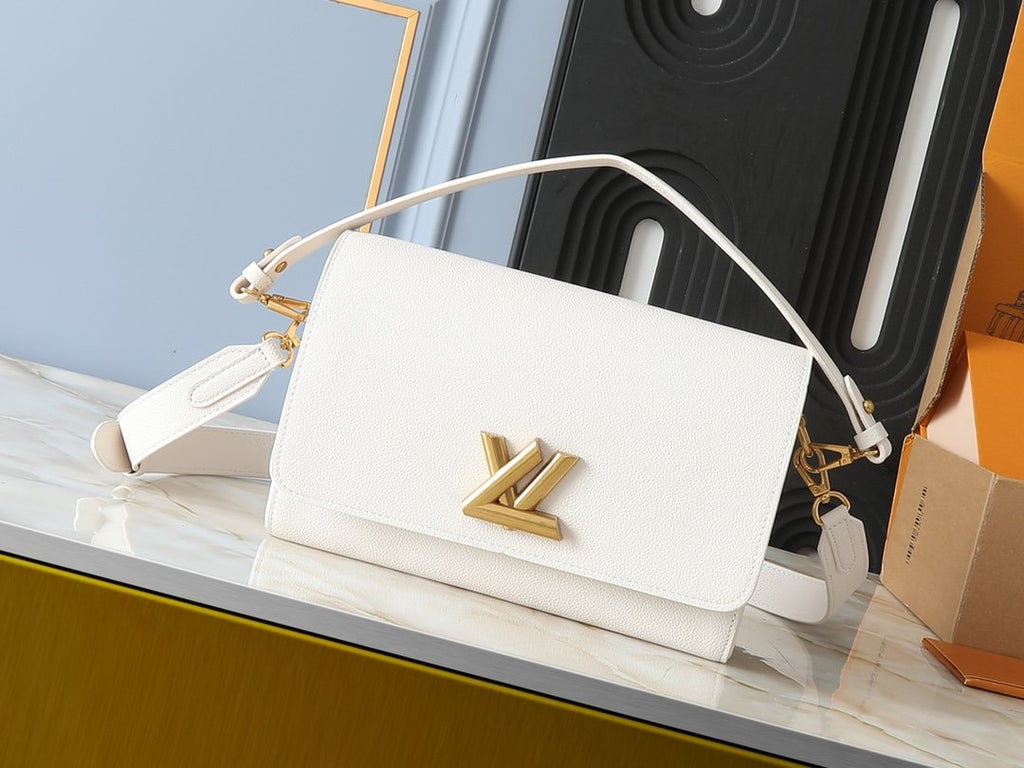 Louis Vuitton Soft Twist White Leather Shoulder Bag — hero