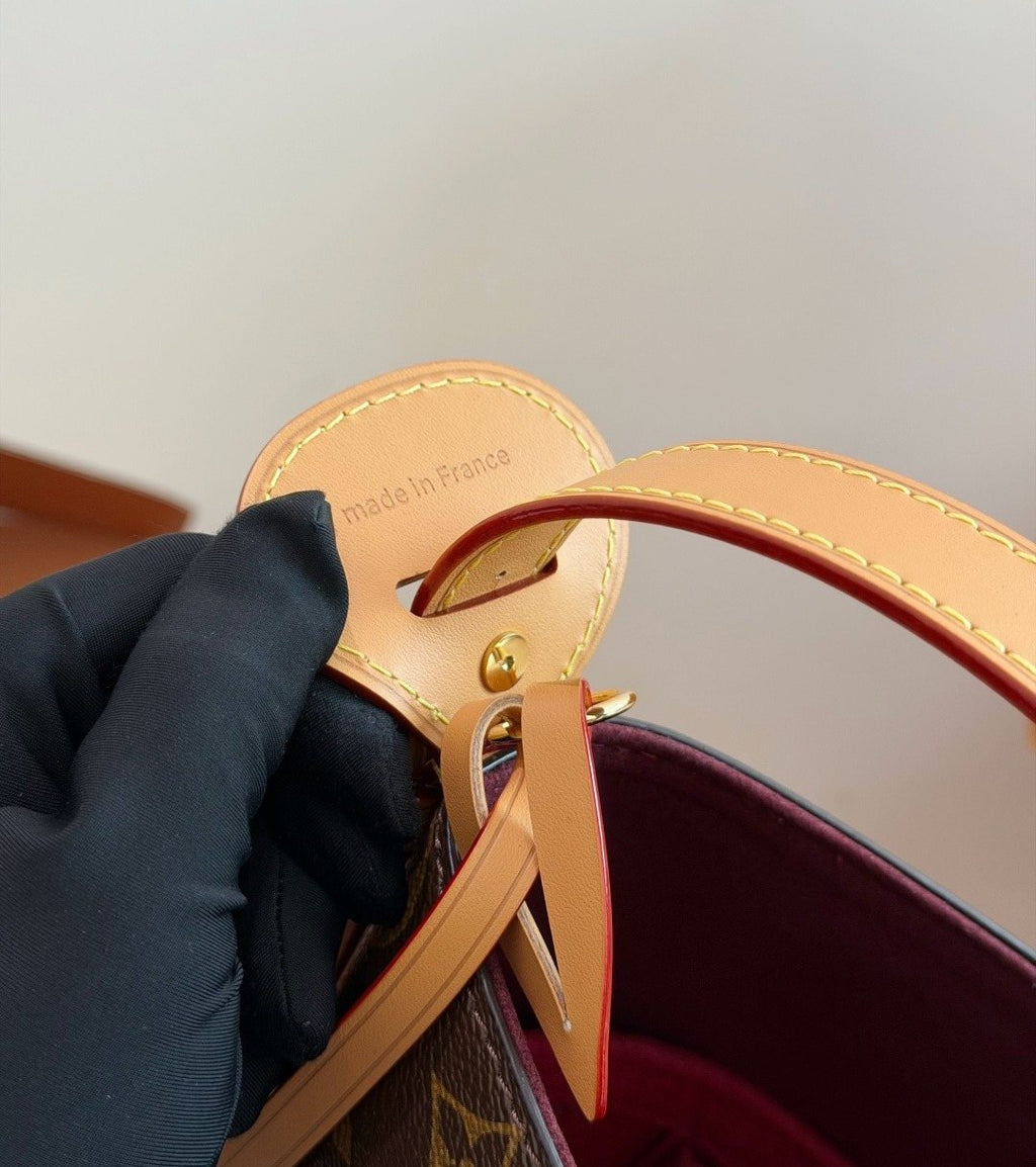 Louis Vuitton All In BB Monogram Bucket Bag — detail