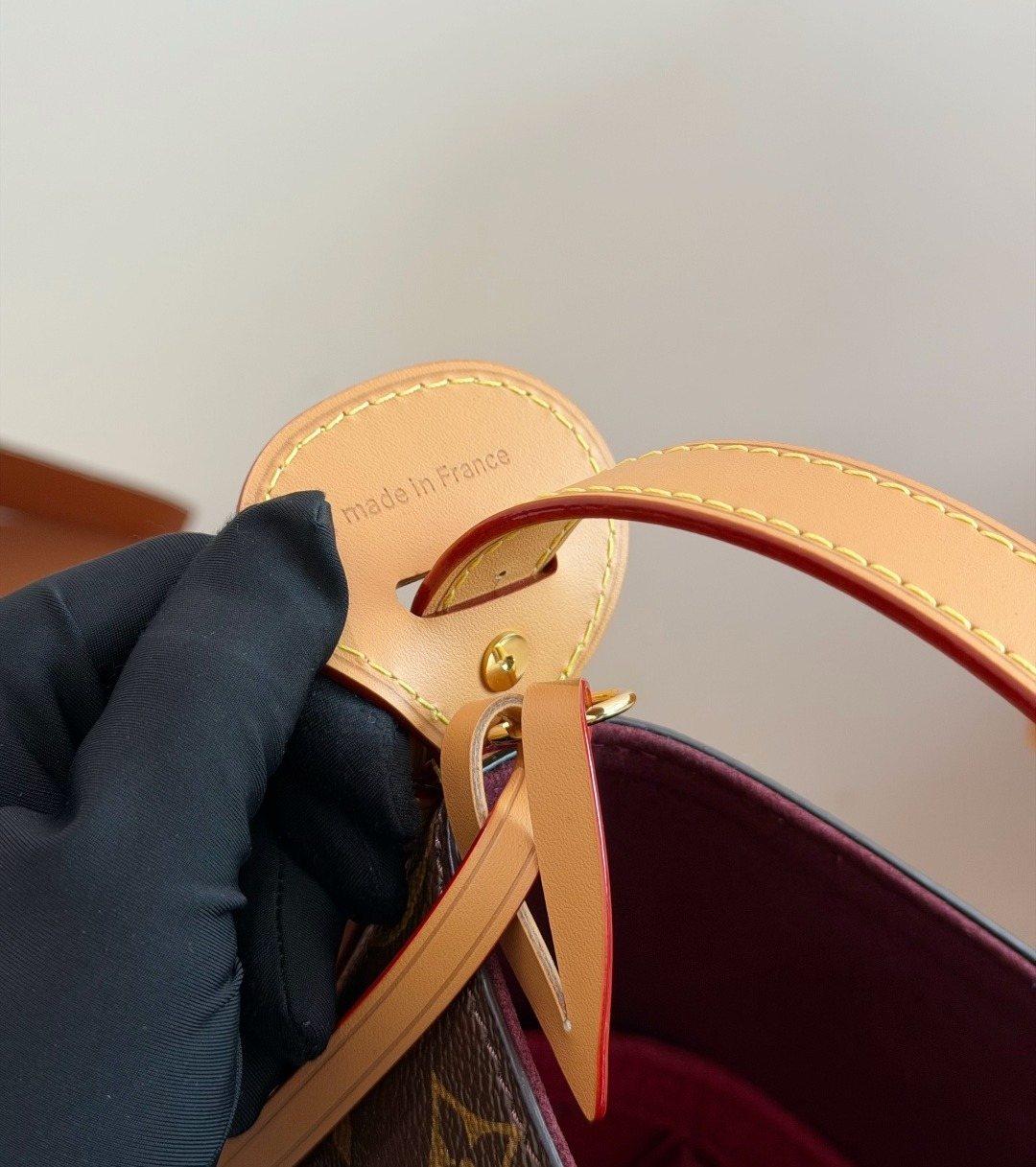 Louis Vuitton All In BB Monogram Bucket Bag — detail