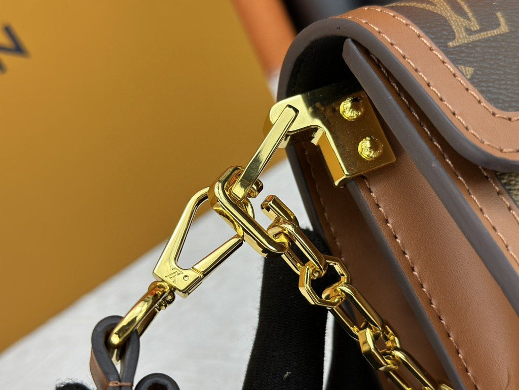 Louis Vuitton Dauphine East West Monogram Shoulder Bag — detail