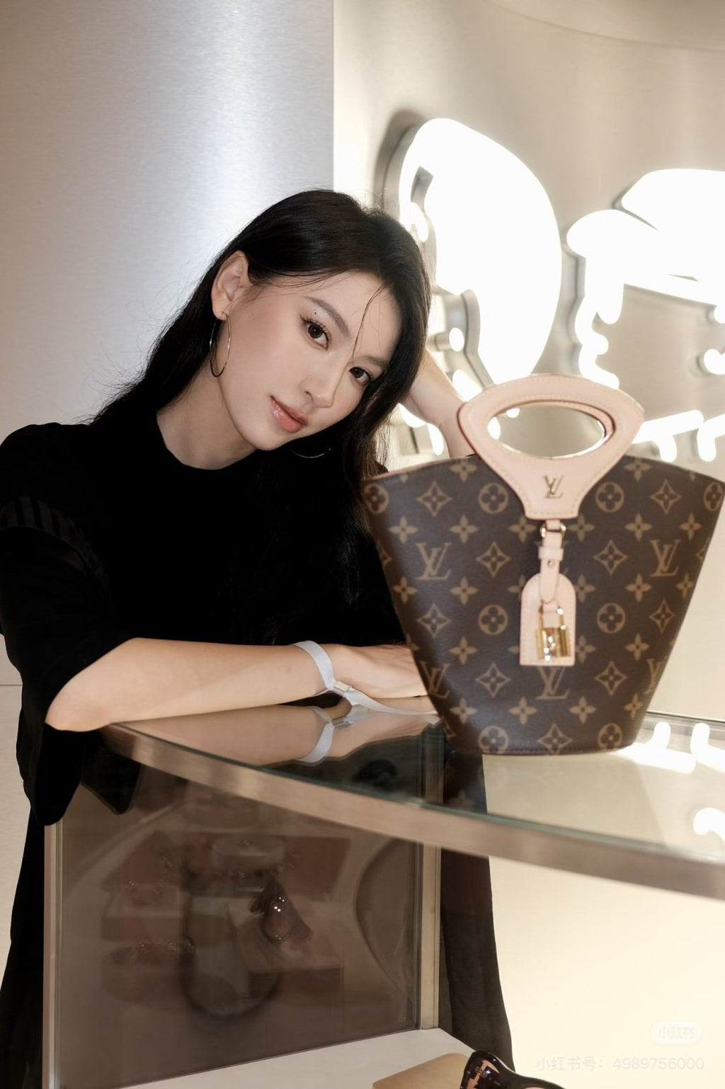 Louis Vuitton Rivage BB Monogram Top-Handle Bag — hero