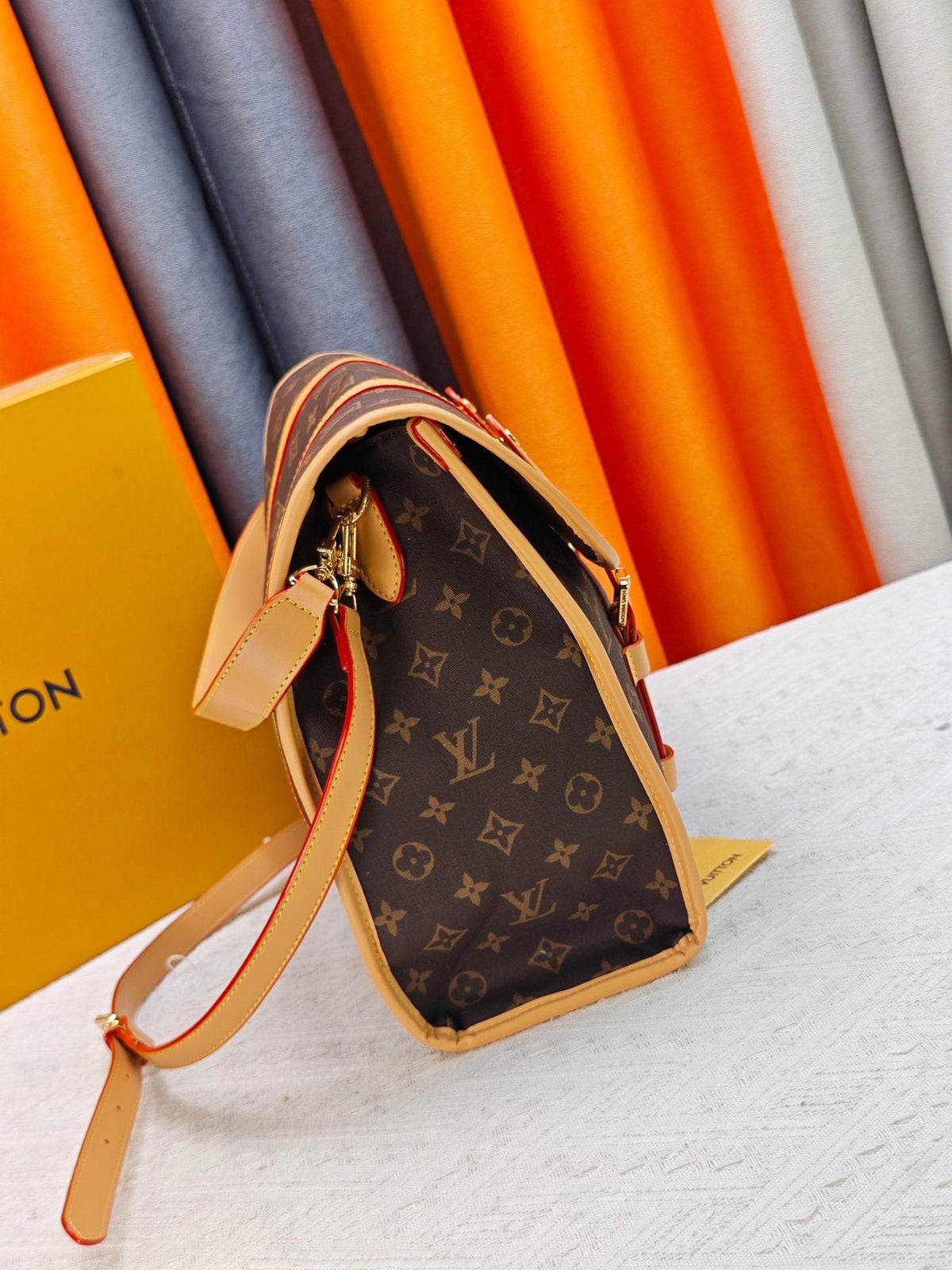 Louis Vuitton Jet Lag Monogram Messenger Bag — side