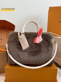 Louis Vuitton Speedy Fuzzy Top-Handle Bag — hero