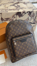 Louis Vuitton Black-Trim Zip Backpack — hero