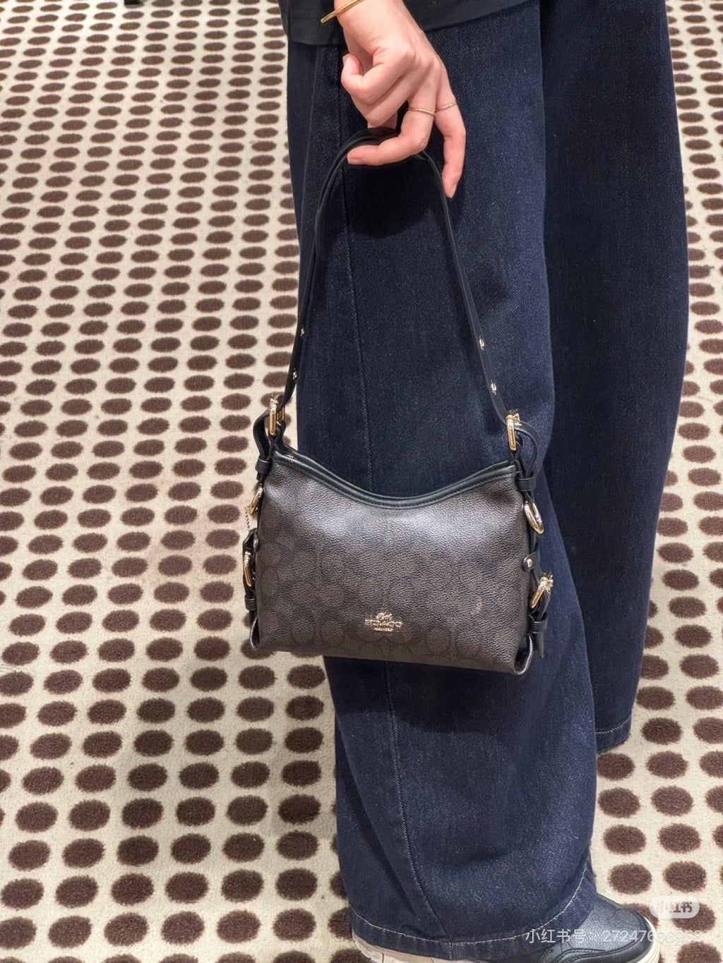 Coach Laurel Monogram Shoulder Bag — model