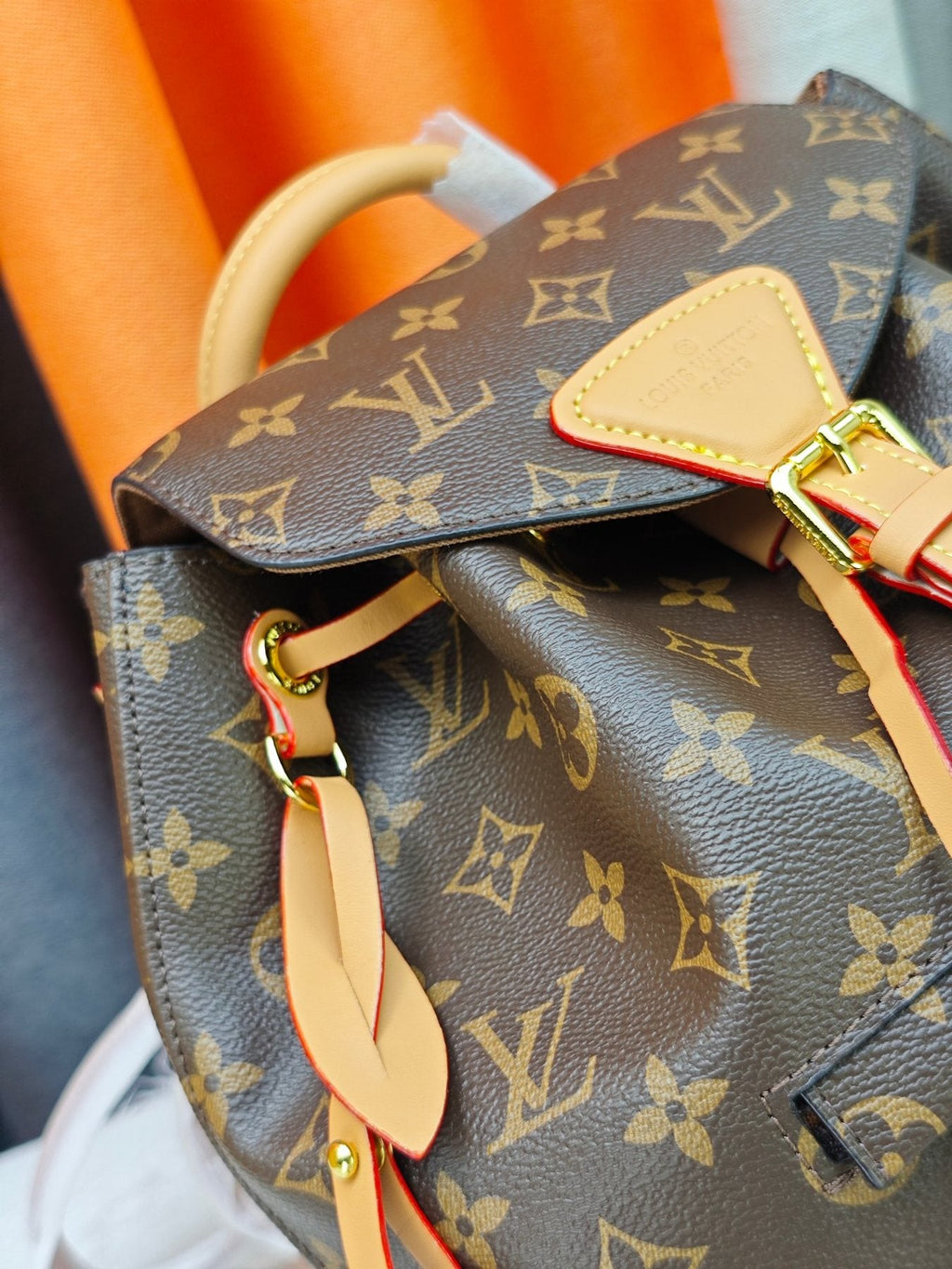 Louis Vuitton Montsouris Monogram Backpack — detail