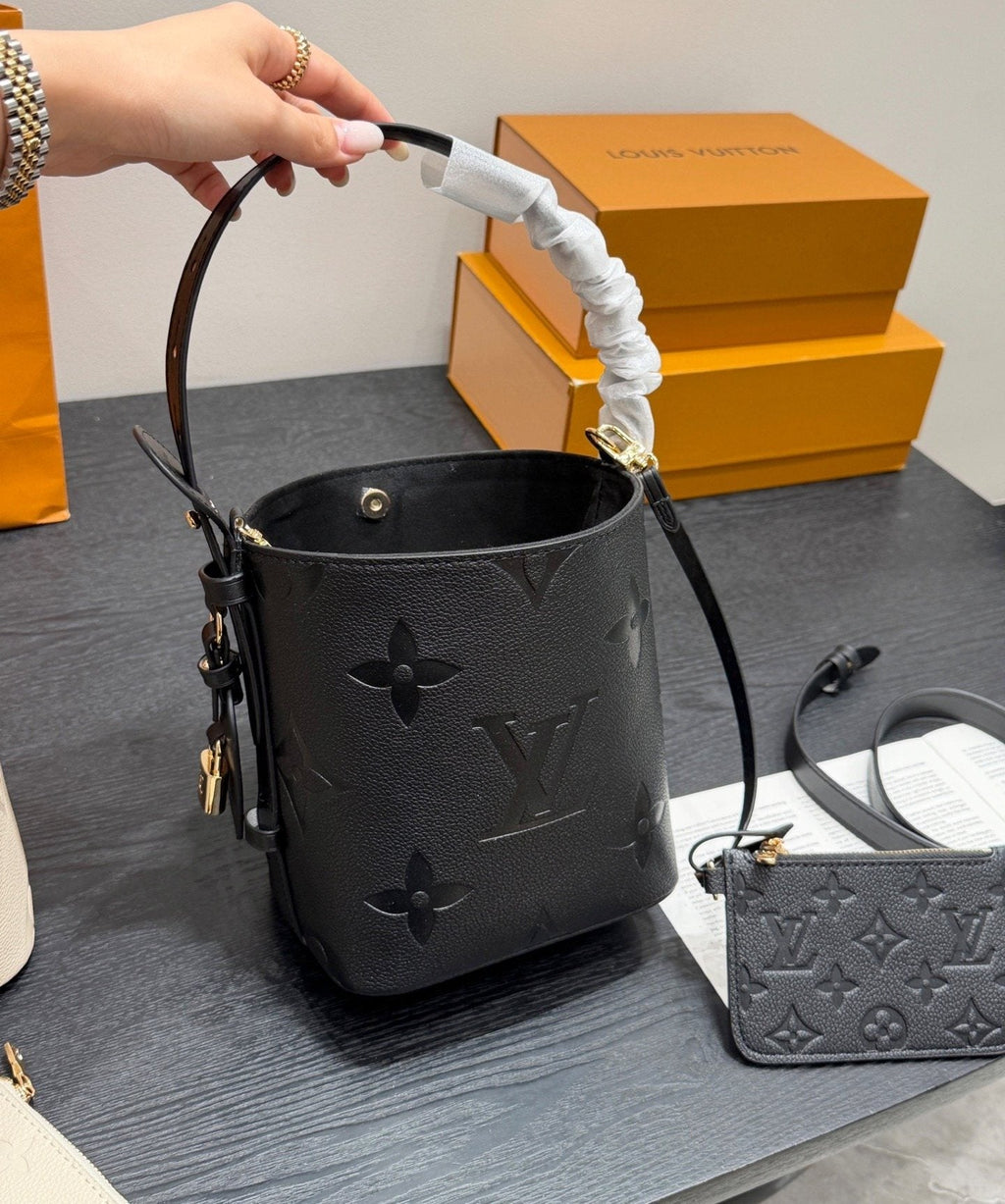 Louis Vuitton AllinBB Embossed Bucket Bag — side