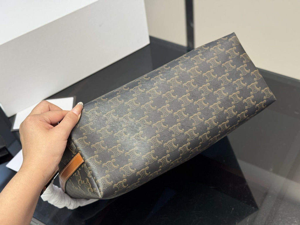 Celine Soft Shopper Monogram Bag with Pouch — detail