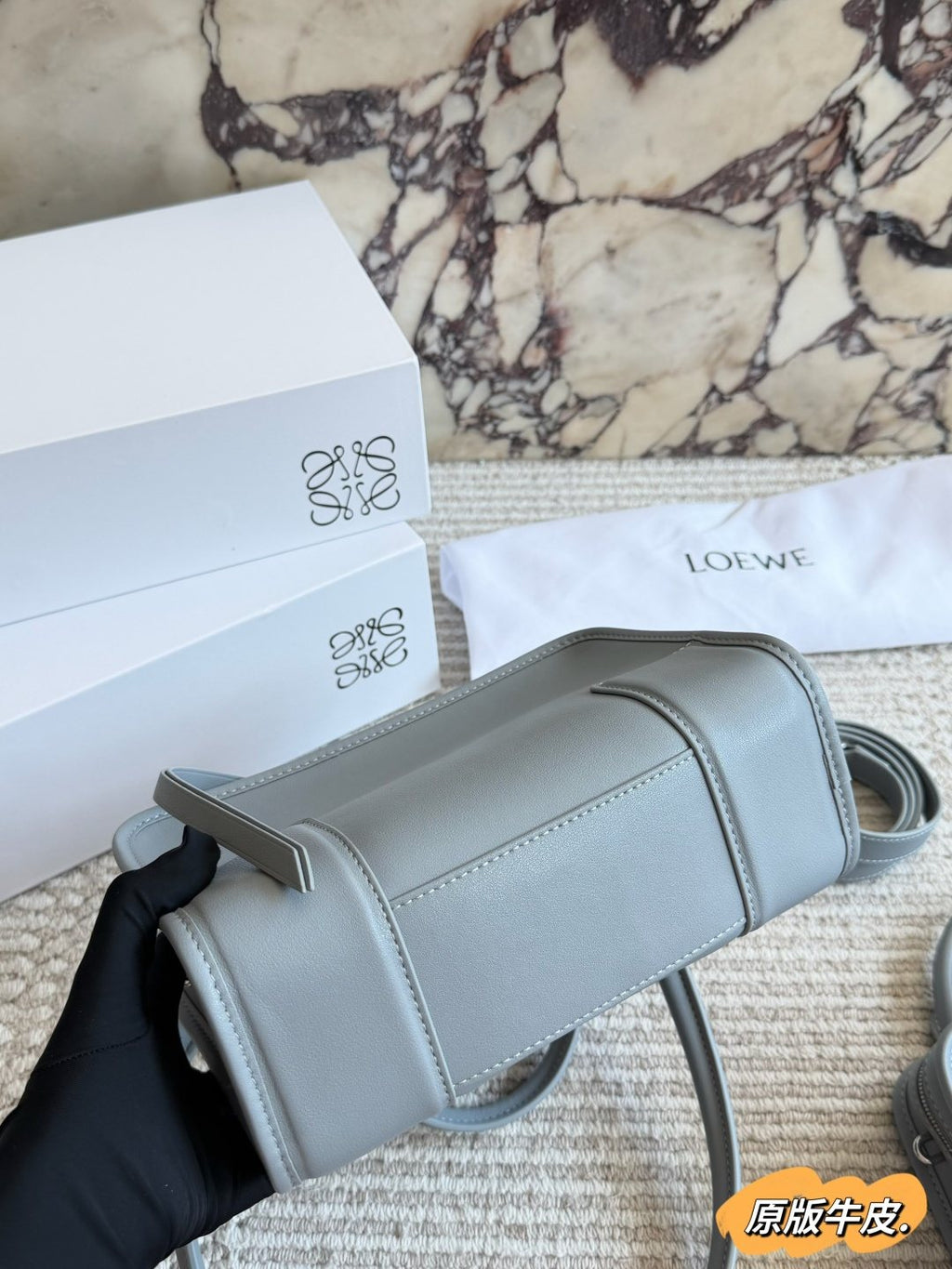 LOEWE Amazona Top-Handle Shoulder Bag — detail