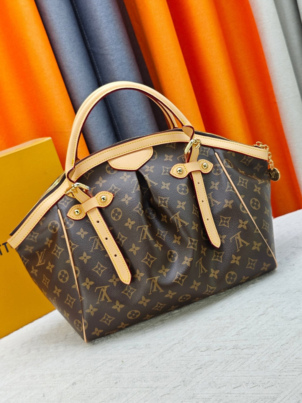 Louis Vuitton Tivoli Monogram Bowling Handbag — front
