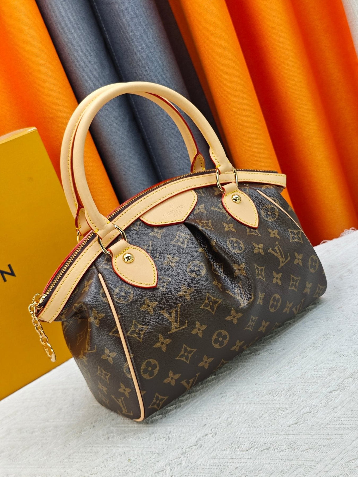 Louis Vuitton Tivoli Monogram Bowling Handbag — front