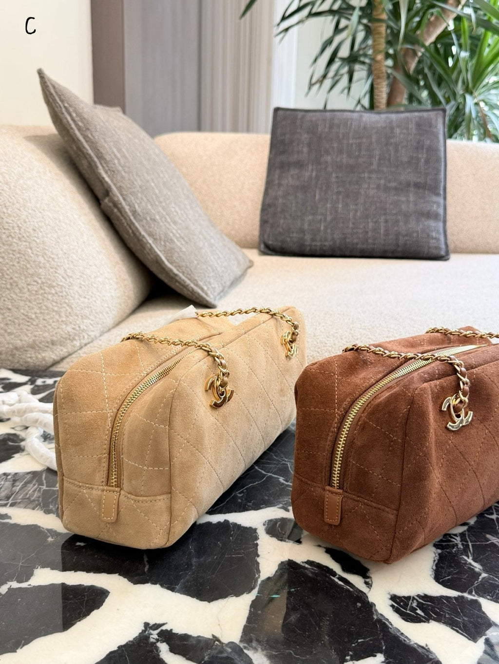 Chanel Rounded Baguette Chain Shoulder Bag — comparison