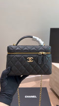 Chanel Diamond-Quilted Top-Handle Box Bag — hero
