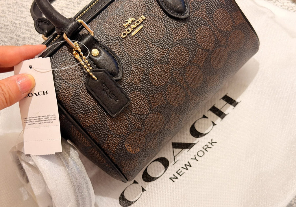 Coach Rowan Zip-Top Satchel Bag — detail