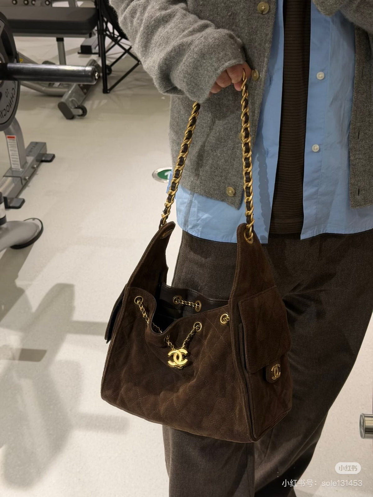 Chanel 25 Quilted Shoulder Bag — model