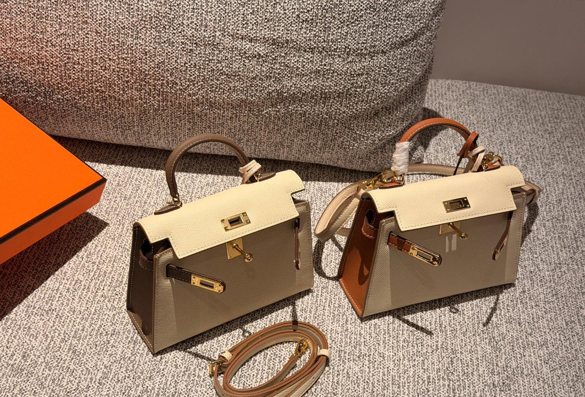 Hermès Mini Kelly Colorblock Top-Handle Bag — front