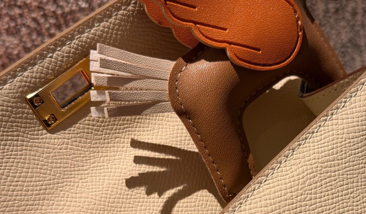 Hermès Mini Kelly Colorblock Top-Handle Bag — detail