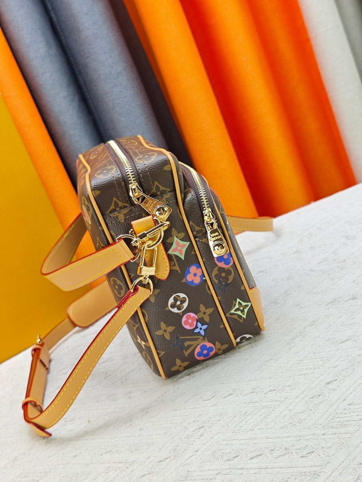 Louis Vuitton Nil Multicolor Monogram Crossbody Bag — side