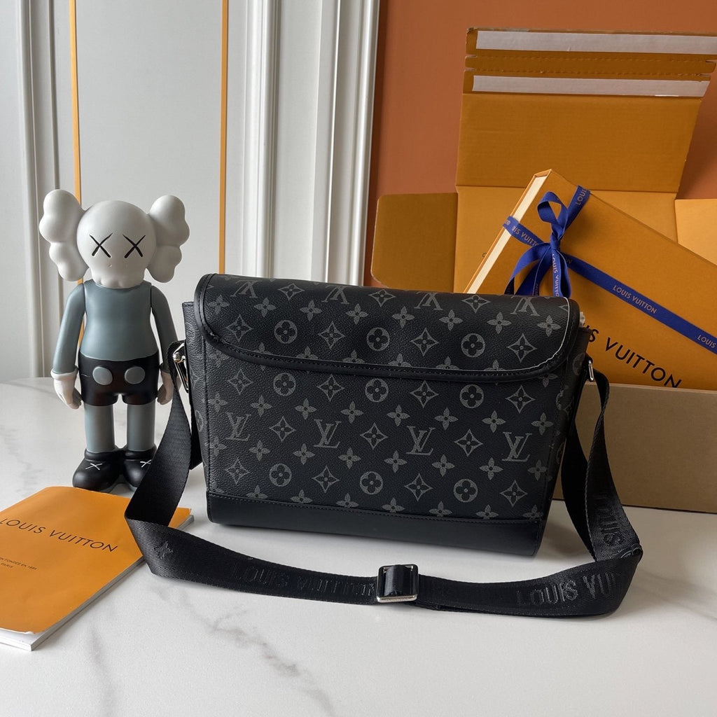 Louis Vuitton Courrier Monogram Messenger Bag — back
