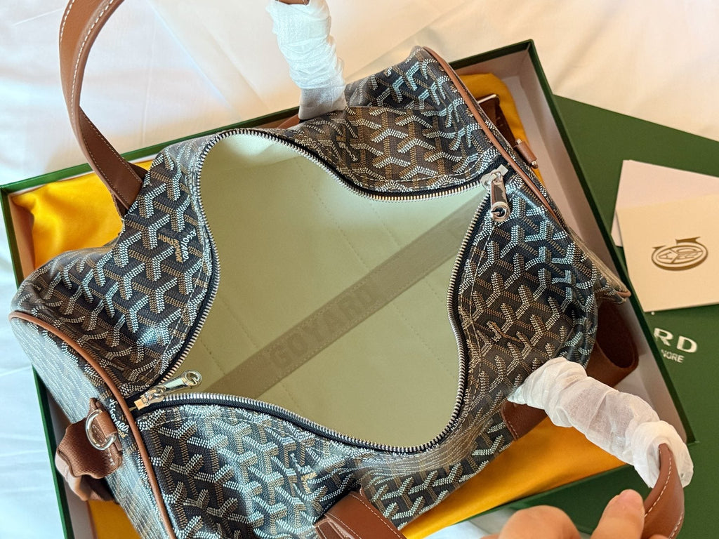 Goyard Barrel Duffel Bag — detail
