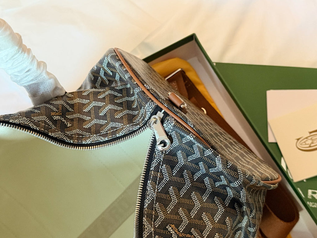 Goyard Barrel Duffel Bag — detail