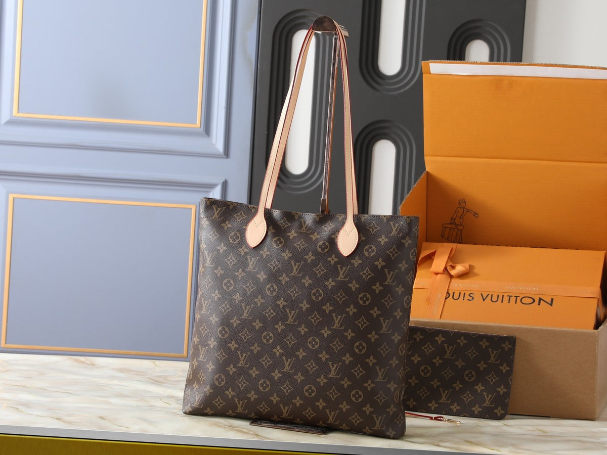 Louis Vuitton Carry It Monogram Tote with Green Artwork — back