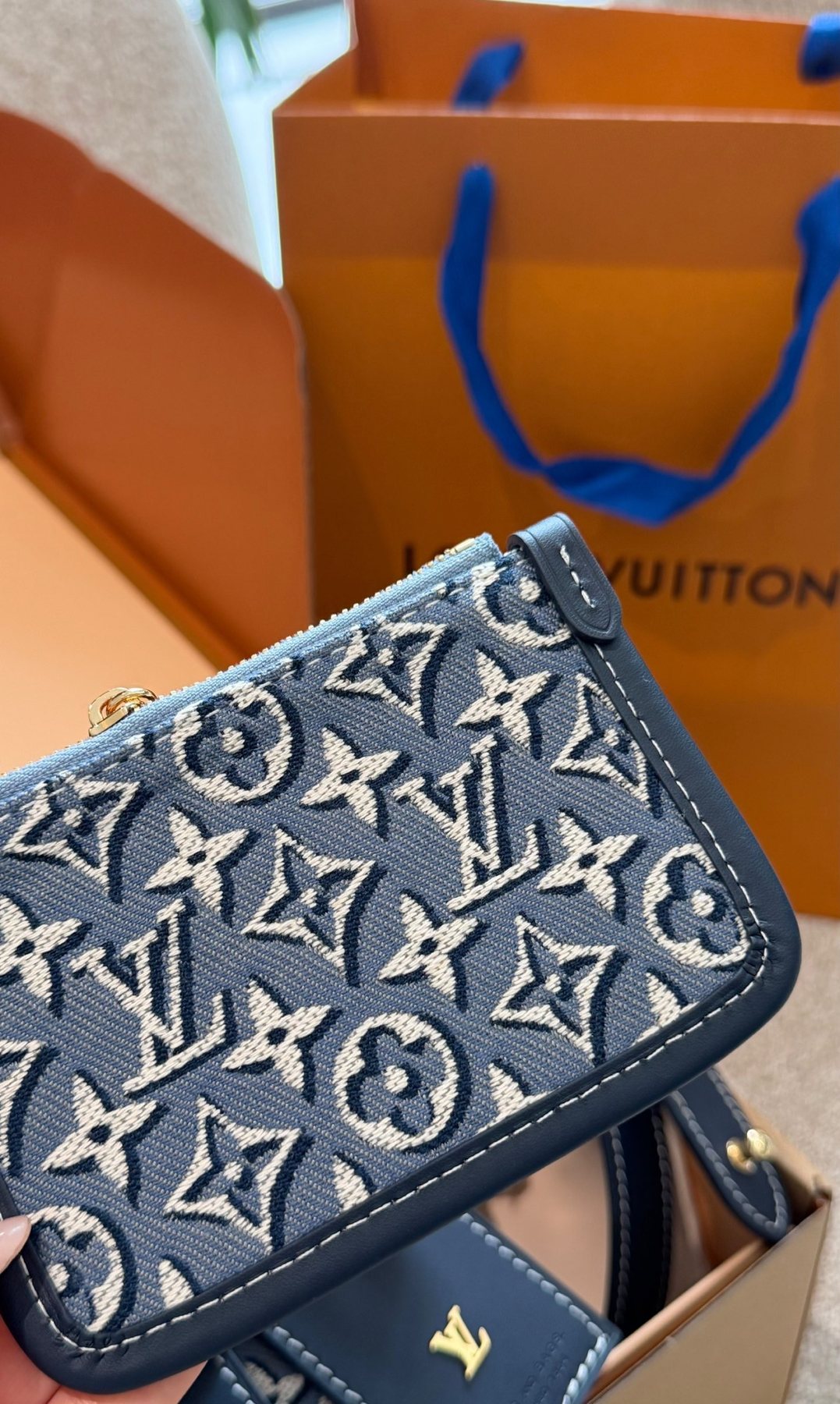 Louis Vuitton Allin BB Monogram Bucket Bag — detail