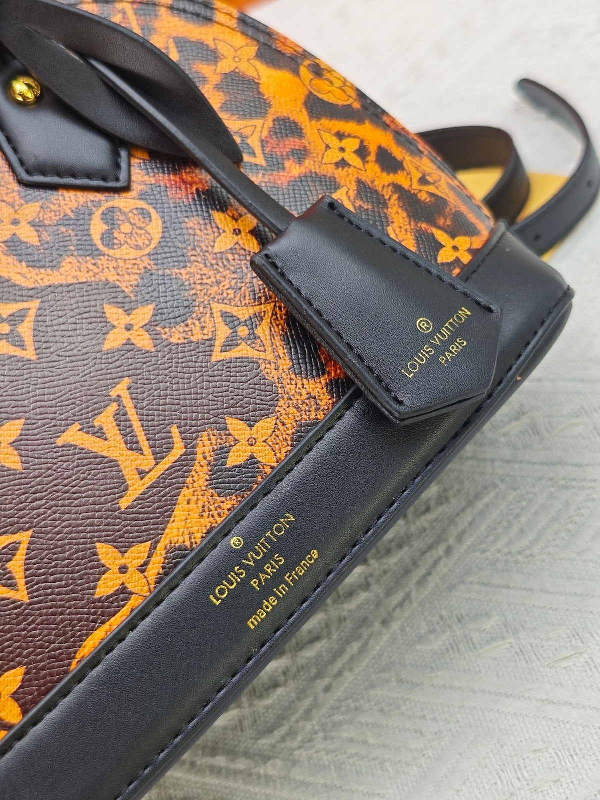 Louis Vuitton Alma BB Domed Top-Handle Bag — detail