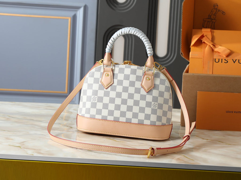 Louis Vuitton Alma Structured Top-Handle Bag — back