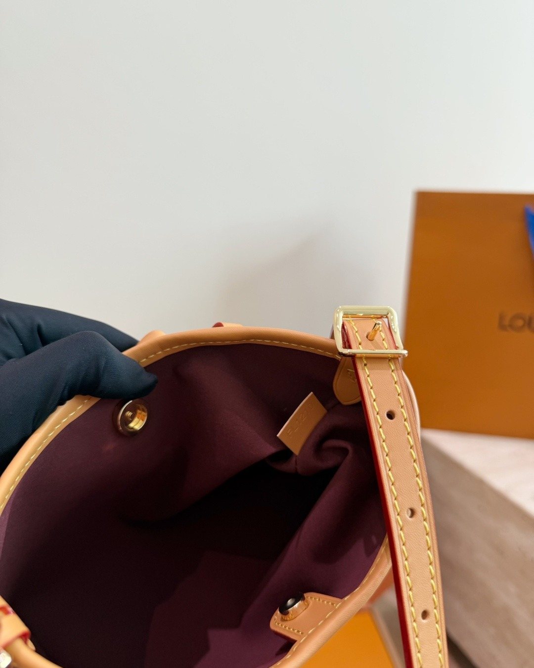 Louis Vuitton Nano Carryall Monogram Handbag — detail