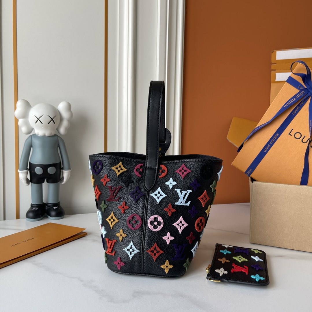 Louis Vuitton All In BB Monogram Bucket Bag — side