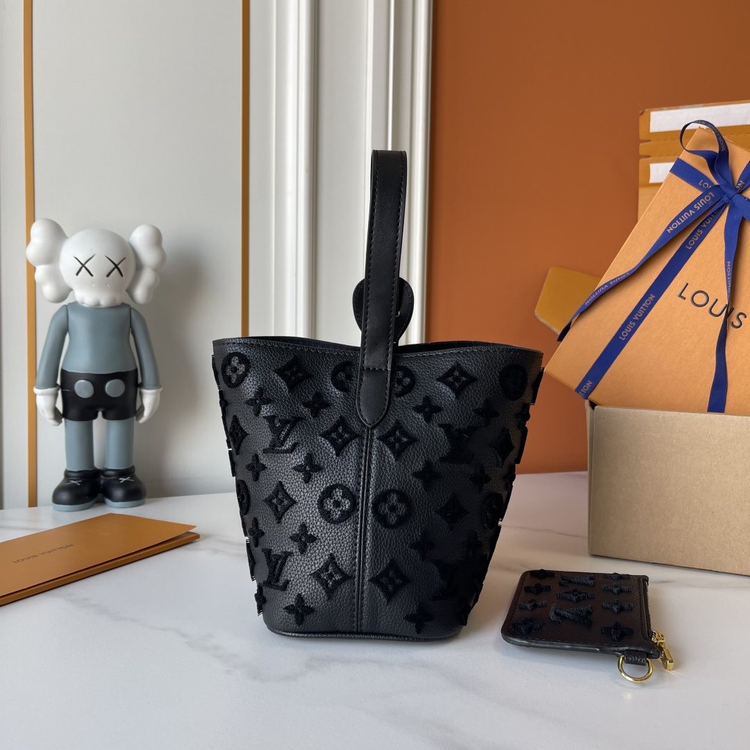 Louis Vuitton All In BB Monogram Bucket Bag — side
