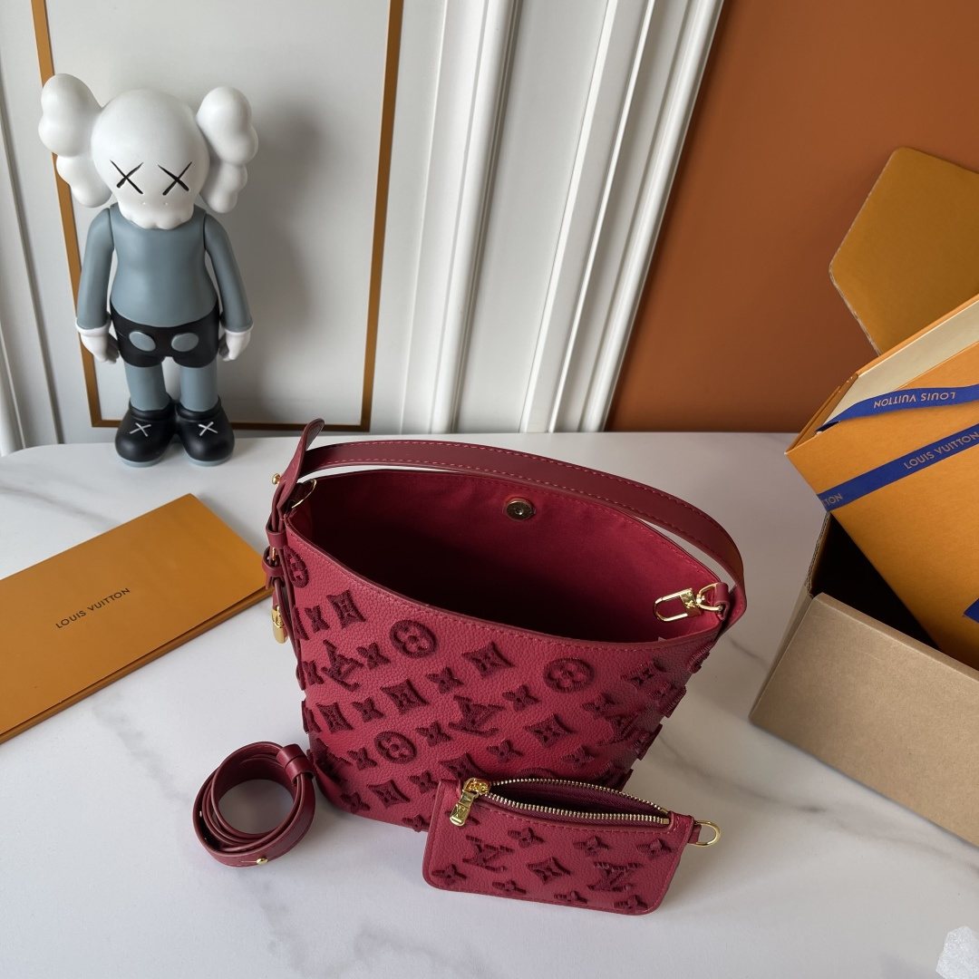 Louis Vuitton All In BB Monogram Bucket Bag — detail