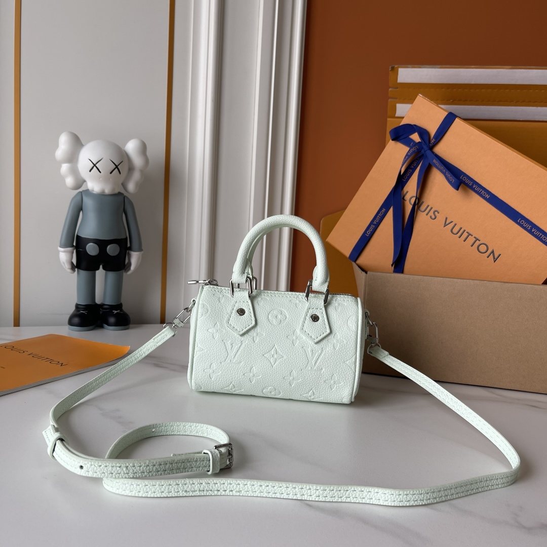 Louis Vuitton Nano Speedy Monogram Empreinte Bag — front