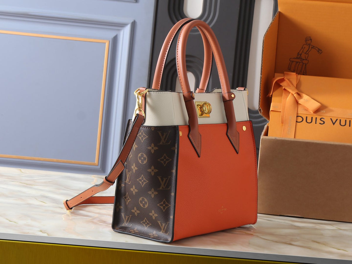 Louis Vuitton On My Side Turnlock Tote — side