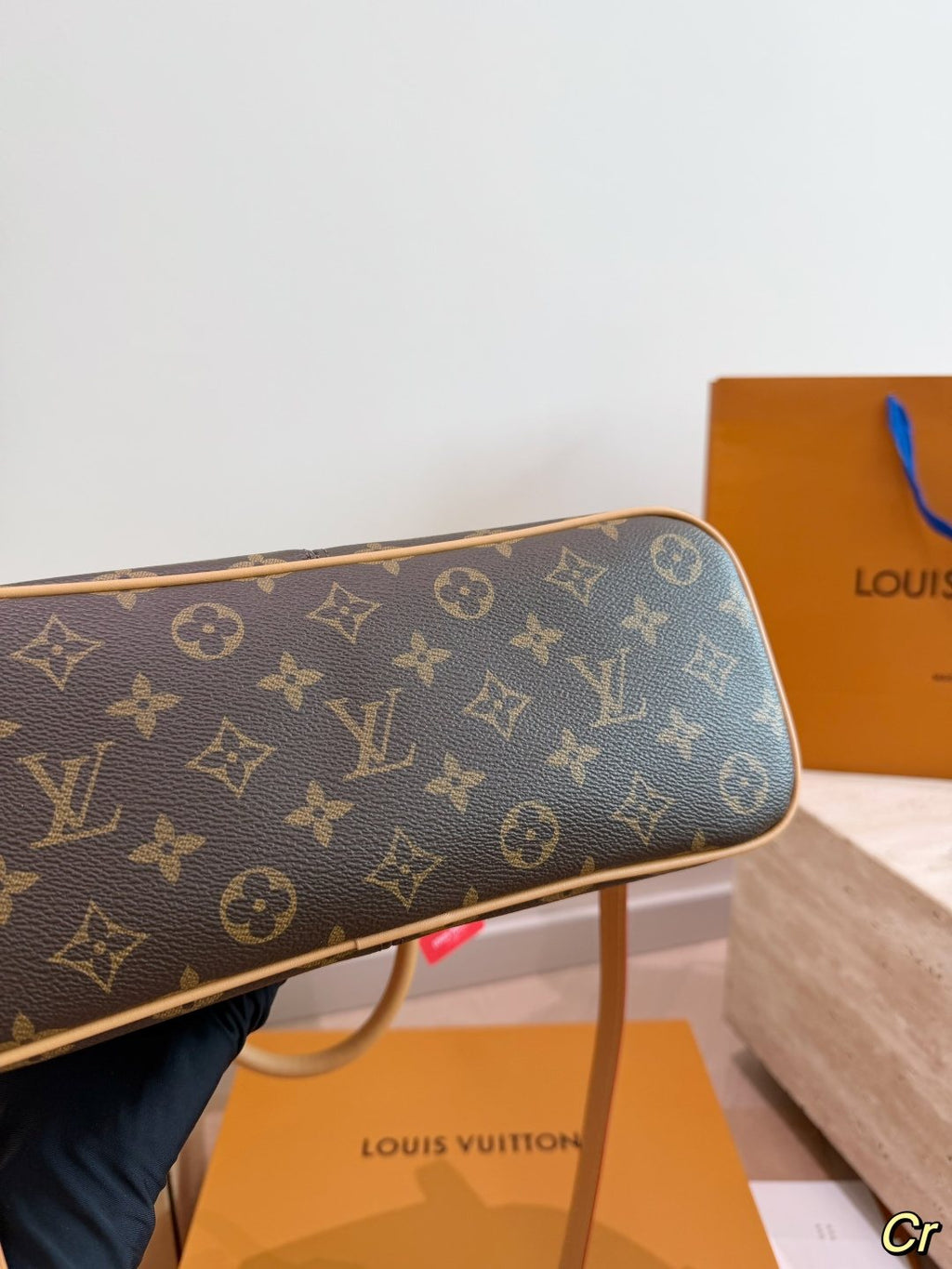 Louis Vuitton Domed Monogram Top-Handle Bag — detail