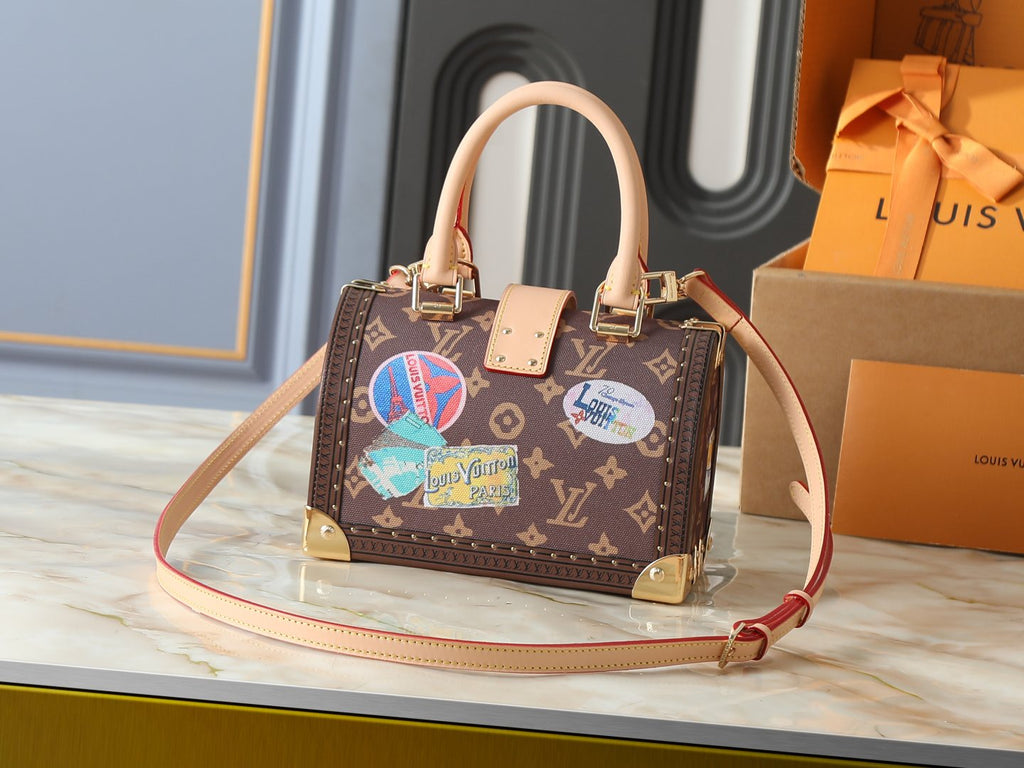 Louis Vuitton Speedy Trunk Monogram Top-Handle Bag — back